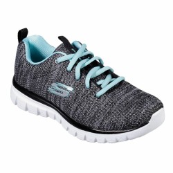 Laufschuhe für Damen Skechers Graceful Twisted Schwarz