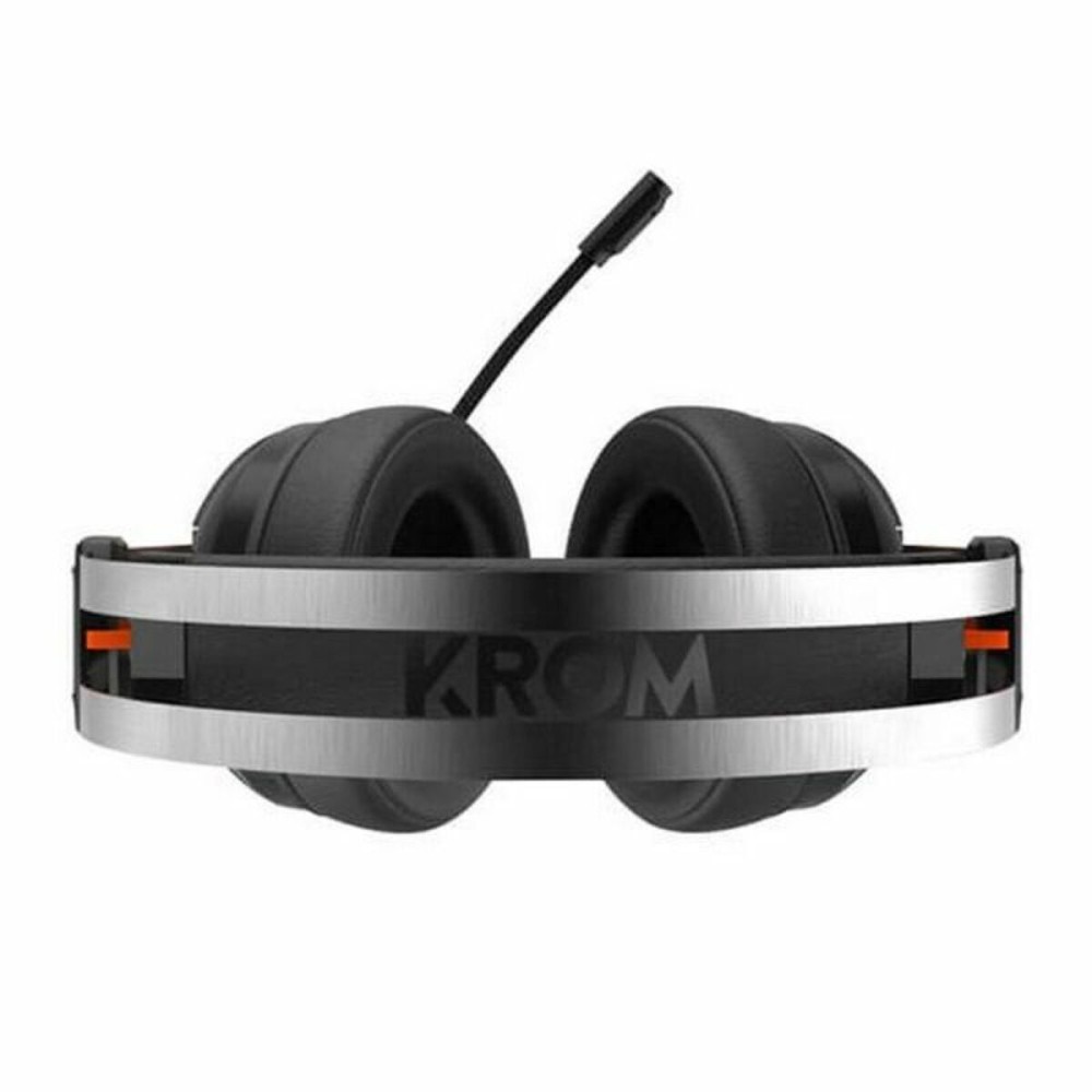 Gaming Headset with Microphone Krom NXKROMKDE Black Black/Orange
