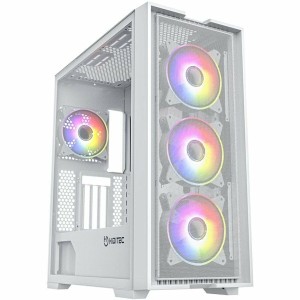 Boîtier ATX semi-tour Hiditec H2 Air Blanc