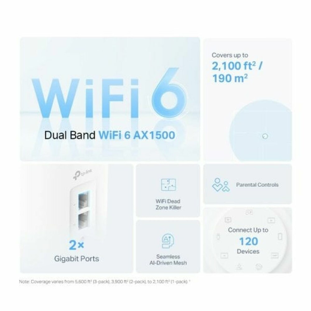 Répéteur Wifi + Routeur + Point d’Accès TP-Link DECO X10(3-PACK) Blanc