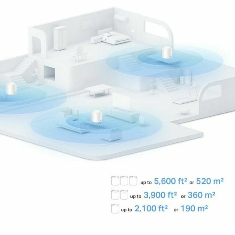 Répéteur Wifi + Routeur + Point d’Accès TP-Link DECO X10(3-PACK) Blanc