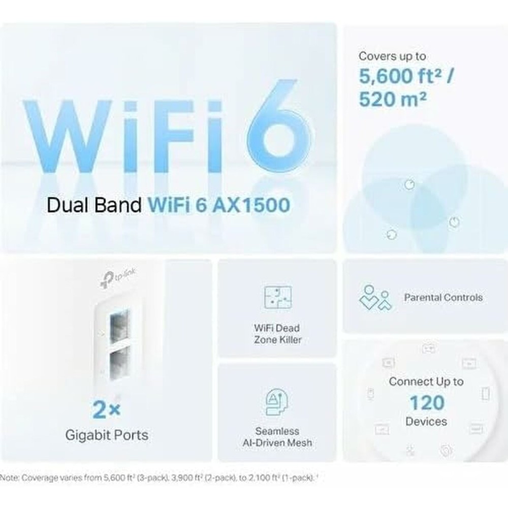 Répéteur Wifi + Routeur + Point d’Accès TP-Link DECO X10(3-PACK) Blanc
