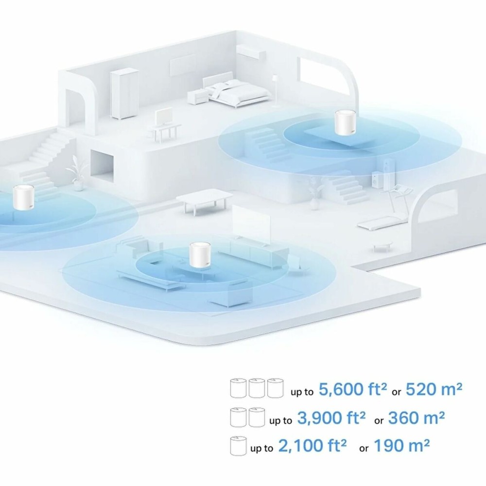 Répéteur Wifi + Routeur + Point d’Accès TP-Link DECO X10(3-PACK) Blanc