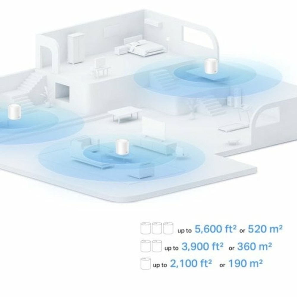 Répéteur Wifi + Routeur + Point d’Accès TP-Link DECO X10(3-PACK) Blanc