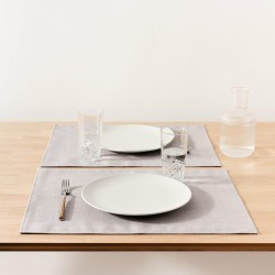 Place mat Belum Liso Grey 50 x 40 cm Smooth 2 Units