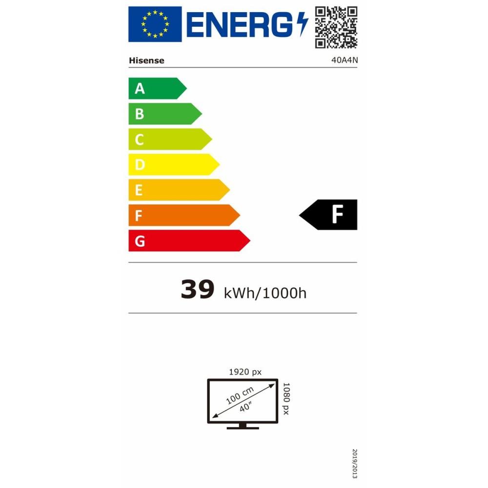 TV intelligente Hisense 40A4N 40" Full HD LED D-LED