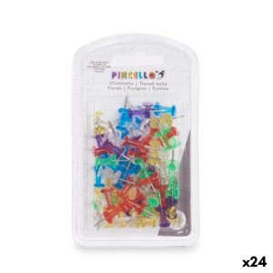 Pinwandnadeln Pincello 393 Bunt Metall Kunststoff (24 Stück)