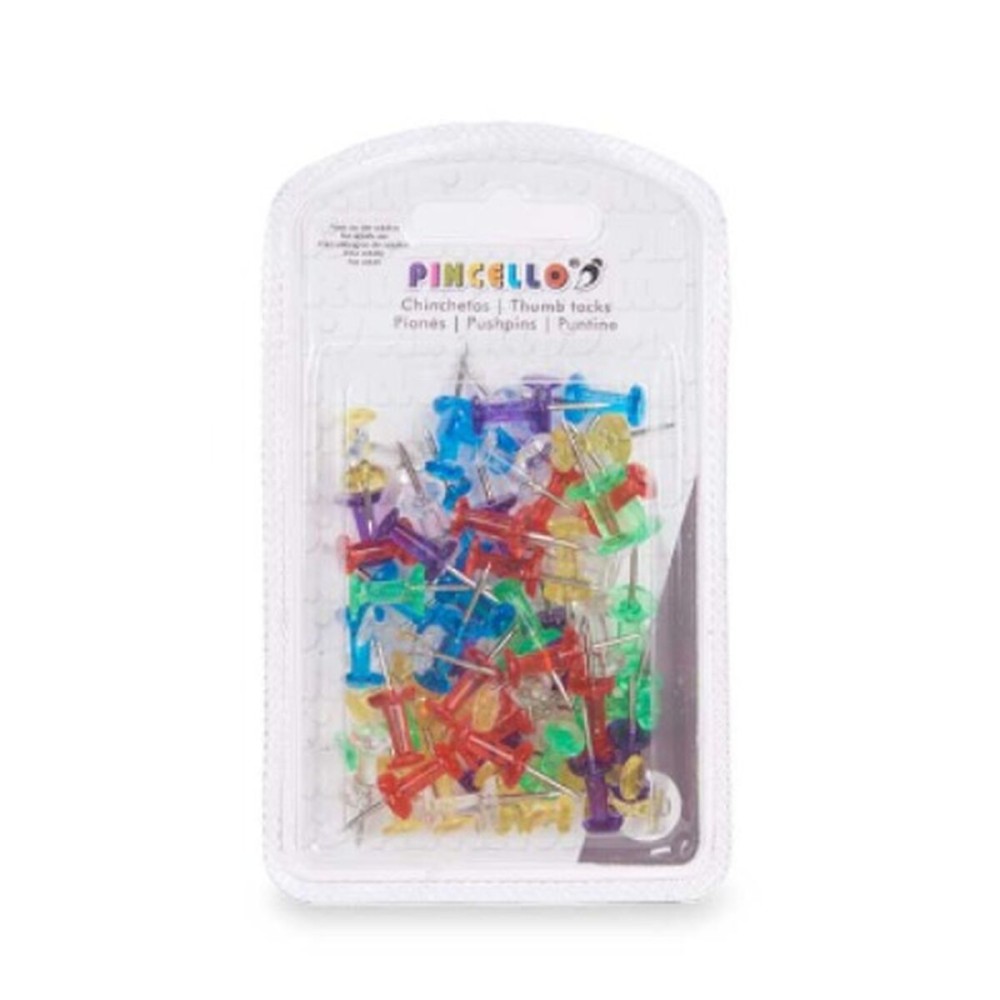 Pinwandnadeln Pincello 393 Bunt Metall Kunststoff (24 Stück)