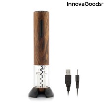 Automatischer wiederaufladbarer Korkenzieher in Holzoptik Corkout InnovaGoods