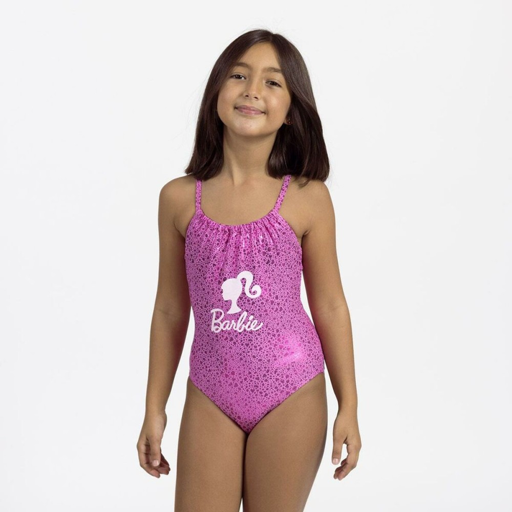 Maillot de Bain Fille Barbie Rose 5 Ans
