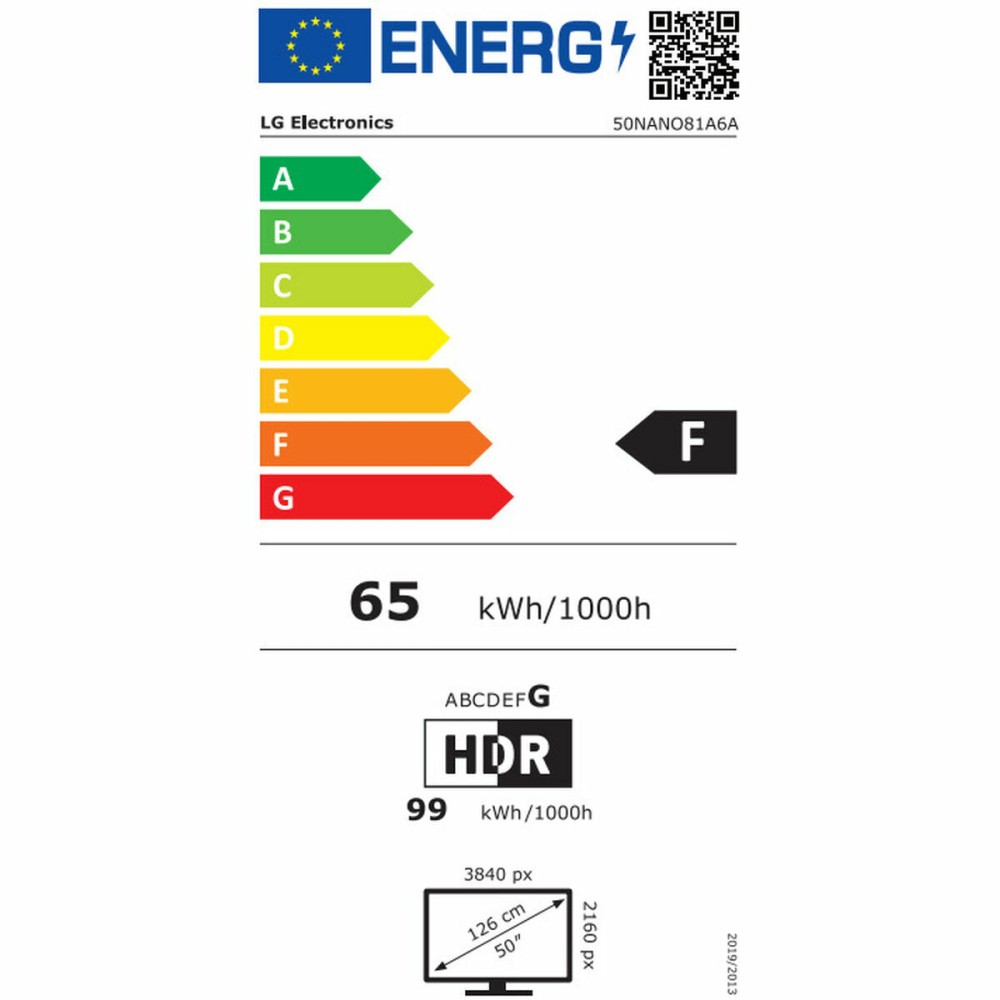 TV intelligente LG 50NANO81A6A 4K Ultra HD 50" LED Wi-Fi