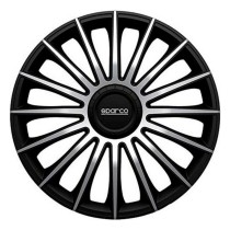 Hubcap Sparco Torino CS5 Black Silver 15" (4 uds)