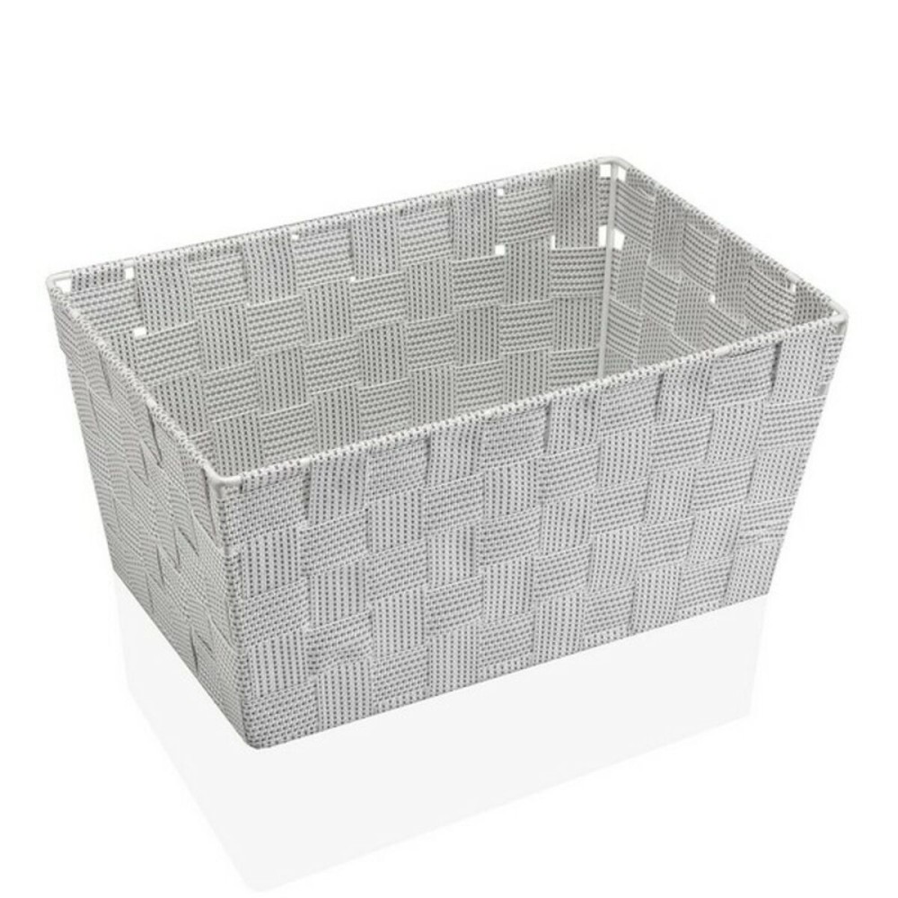 Mehrzweckkorb Versa 20 x 15 x 30 cm Weiß Schwarz