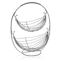 Fruit Bowl Versa Metal Steel (27 x 45,5 x 36 cm)