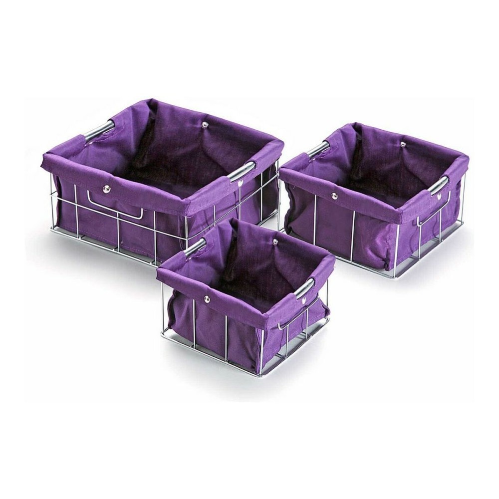 Satz stapelbarer Organizerboxen Versa VS-10650020 26 x 12 x 26 cm