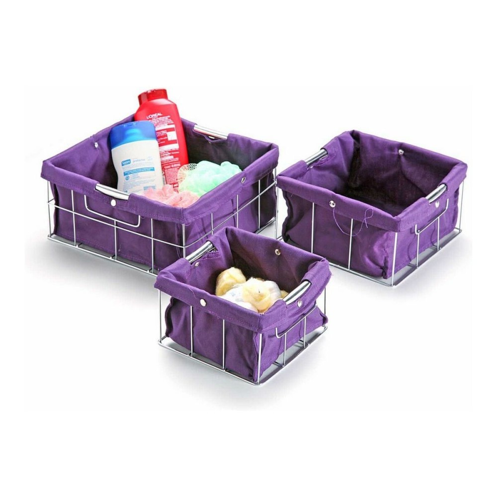 Set of Stackable Organising Boxes Versa VS-10650020 26 x 12 x 26 cm