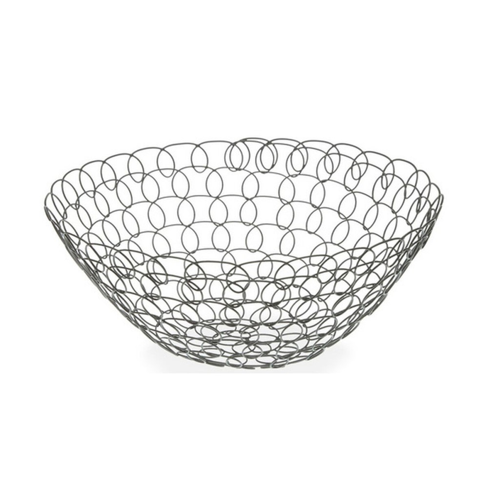 Coupe à fruits Versa Gris Métal Acier 28 x 12 x 28 cm 1 L