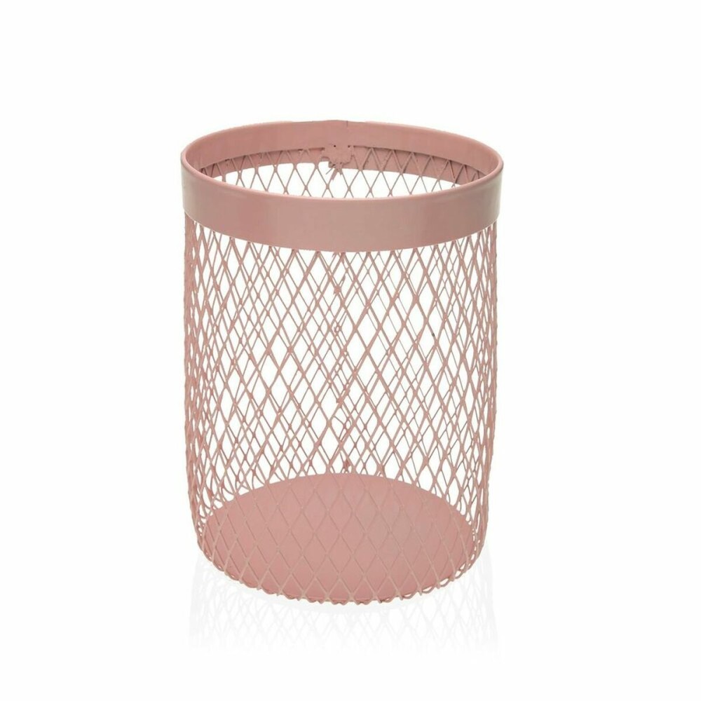 Gefäß für Küchenutensilien Versa Metall Stahl 11,5 x 15,5 x 11,5 cm Rosa