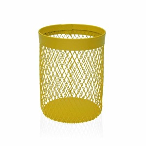 Gefäß für Küchenutensilien Versa Metall Stahl 11,5 x 15,5 x 11,5 cm Gelb