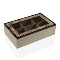 Dekorative Box Versa Cohen Holz Metall Holz MDF Minimalistisch