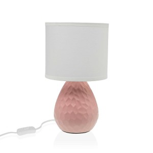 Lampe de bureau Versa Rose Blanc Céramique 40 W 15,5 x 27,5 cm
