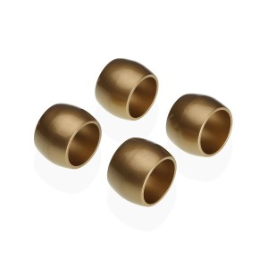 Rond de serviette Versa Doré polypropylène 4,7 x 3,2 x 4,7 cm 4 Pièces