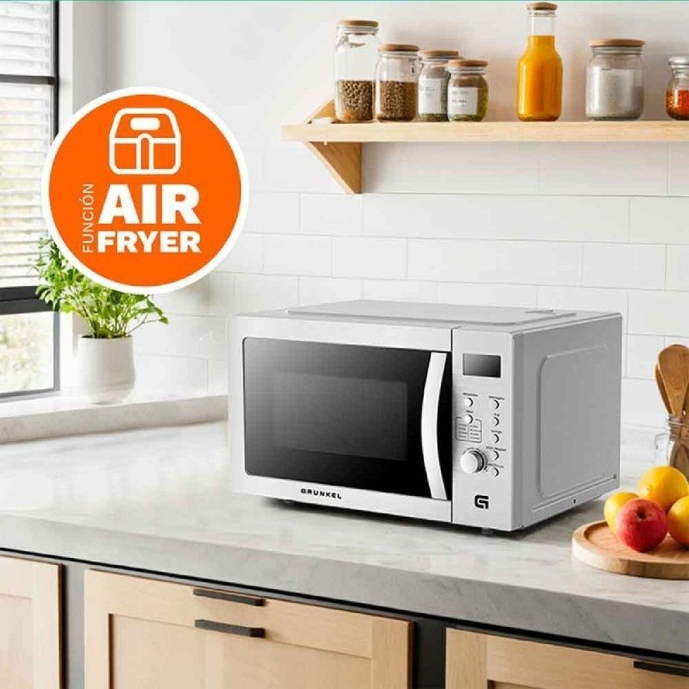 Heißluftfritteuse Grunkel MW-28AIRFRYER Silberfarben