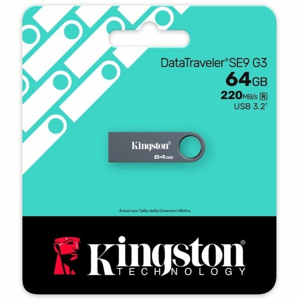 USB Pendrive Kingston DataTraveler SE9 G3 USB 3.2 64 GB Schwarz