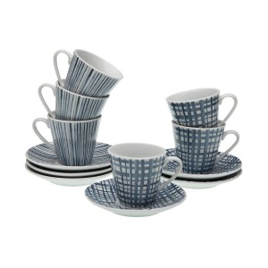 Kaffeservice Versa Blau Porzellan