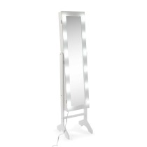Wall mirror Versa White Mirror MDF Wood 35 x 153 x 35,2 cm Jewellery Stand