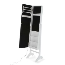 Wall mirror Versa White Mirror MDF Wood 35 x 153 x 35,2 cm Jewellery Stand