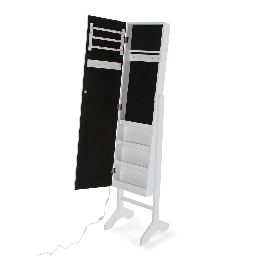Wall mirror Versa White Mirror MDF Wood 35 x 153 x 35,2 cm Jewellery Stand