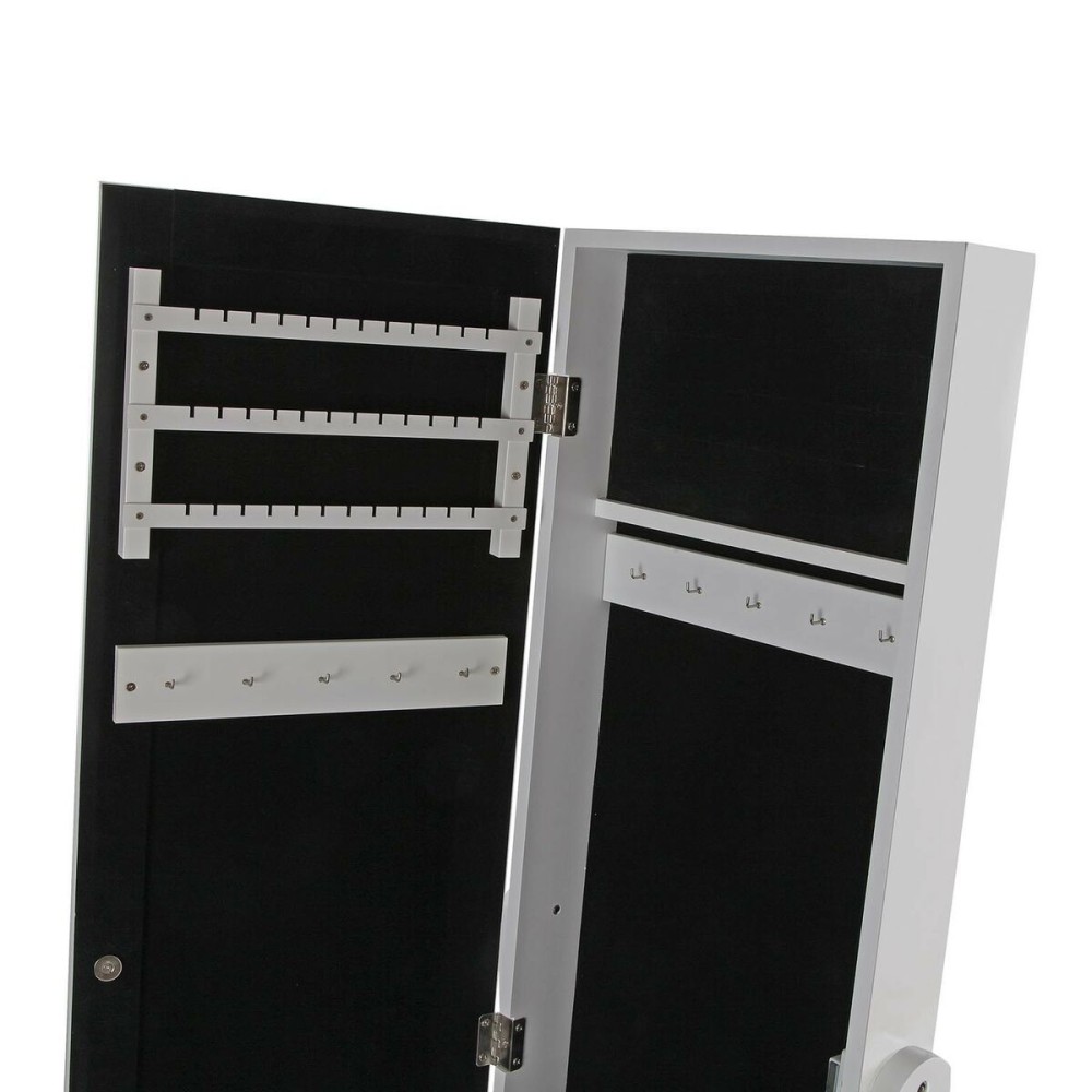 Wall mirror Versa White Mirror MDF Wood 35 x 153 x 35,2 cm Jewellery Stand