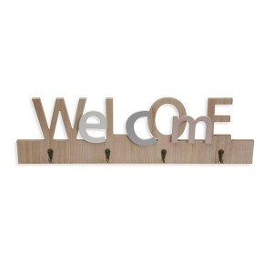 Key rack Welcome Versa MDF Wood 4 x 18 x 59,5 cm