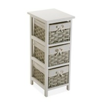 Tiroirs polyvalents Versa Pompei 29 x 62 x 25 cm Blanc