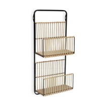 Magazine rack Versa Metal Resin MDF Wood 12 x 68 x 32 cm Modern