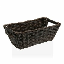 Panier Multi-usages Versa 17 x 11,5 x 29 cm Avec des poignées Brun foncé