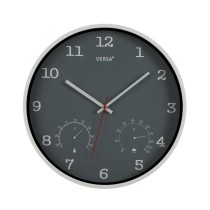 Wall Clock Versa Grey Plastic (4,3 x 35,5 x 35,5 cm)