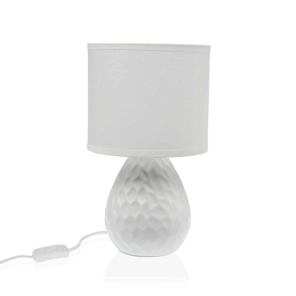 Tischlampe Versa Weiß aus Keramik 40 W 15,5 x 27,5 cm