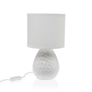Tischlampe Versa Weiß aus Keramik 40 W 15,5 x 27,5 cm
