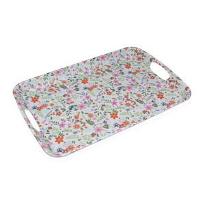 Plateau Versa Mélamine 31 x 3 x 46,2 cm Fleurs