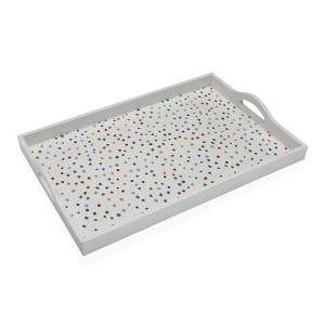 Schale Versa Dotty Holz MDF 30 x 5 x 45 cm