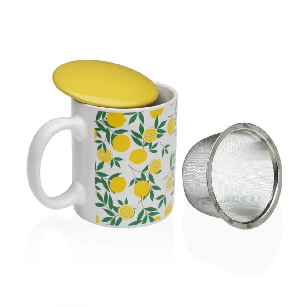 Filtertasse für Teeaufgüsse Versa Zitronengelb