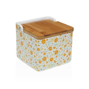 Salt Shaker with Lid Versa CLIVIA Ceramic Dolomite 12,2 x 11,5 x 12,2 cm