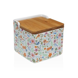 Salzstreuer mit Deckel Versa aus Keramik Dolomite Blomster 12,2 x 11,5 x 12,2 cm
