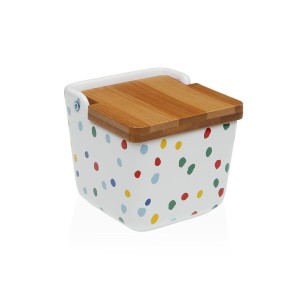 Salzstreuer mit Deckel Versa DOTTY aus Keramik 8,8 x 8,5 x 8,8 cm
