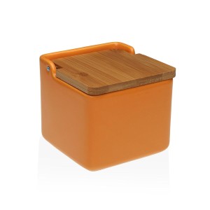 Salzstreuer mit Deckel Versa Orange aus Keramik 12,2 x 11,5 x 12,2 cm