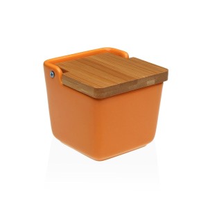 Salzstreuer mit Deckel Versa Orange aus Keramik 8,8 x 8,5 x 8,8 cm