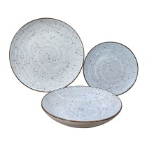 Assiettes Versa Lua Bleu Porcelaine 18 Pièces