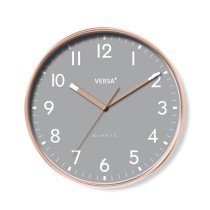 Wanduhr Versa Grau Kunststoff 4 x 30 x 30 cm